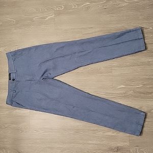 Mens Banana Republic Aiden Fit Linen Blue Pants 32x32
